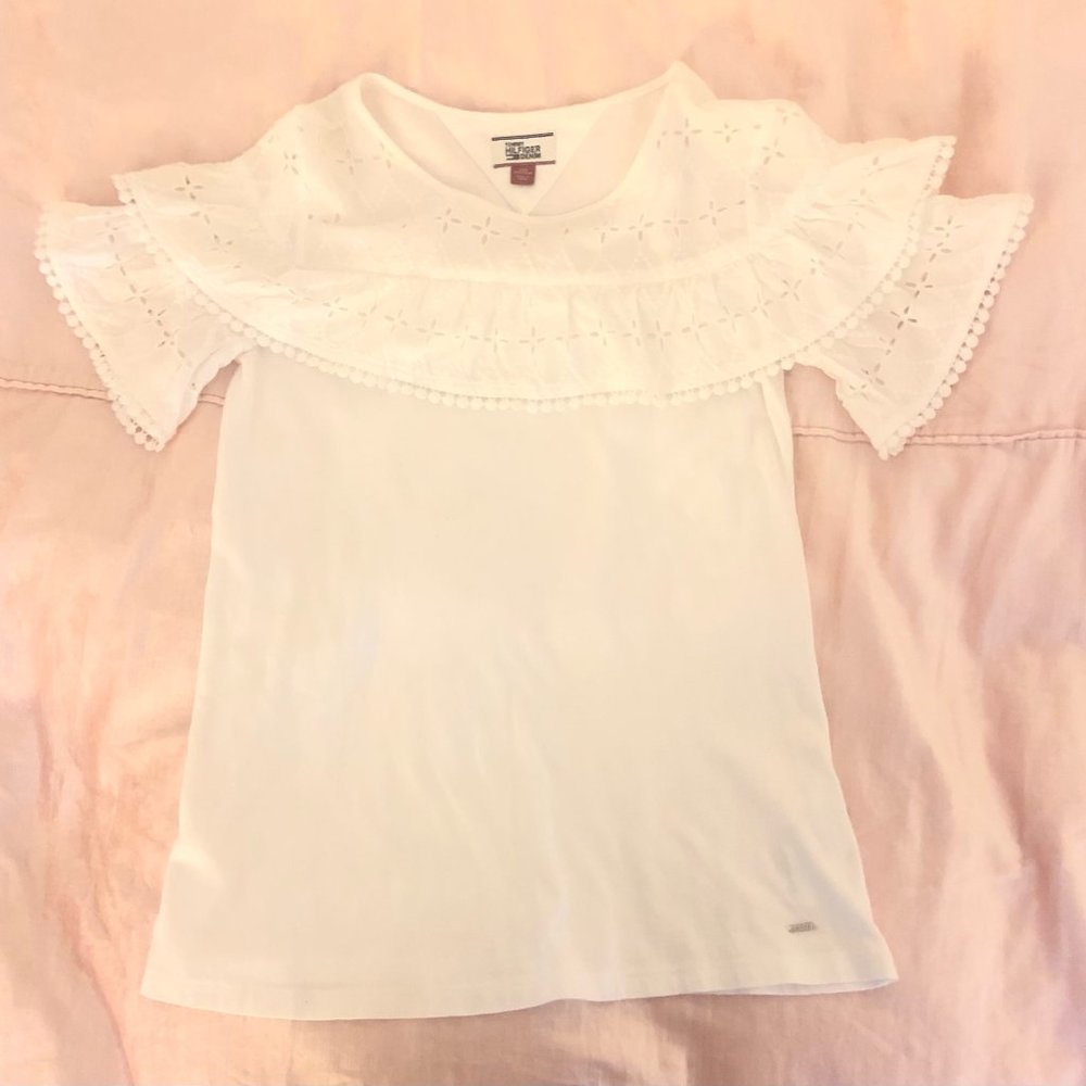 White Tommy Hilfiger Dress Top